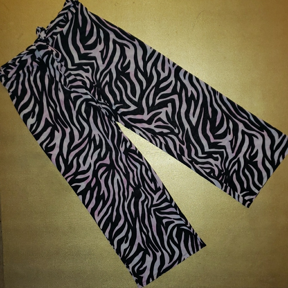 Zebra print pants
